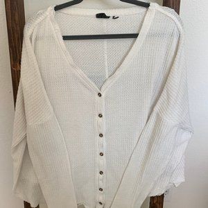 Out From Under Jojo Oversized Thermal Button-Front